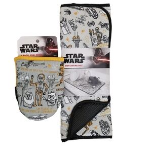 Star Wars C3P0 Drying Mat and Mini Mitts Set - Yellow‎